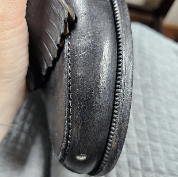 CELINE Quiet Luxury Old Money Chic Classic Black Tassel Leather Loafers Sz EU 41 - Picture 14 of 16